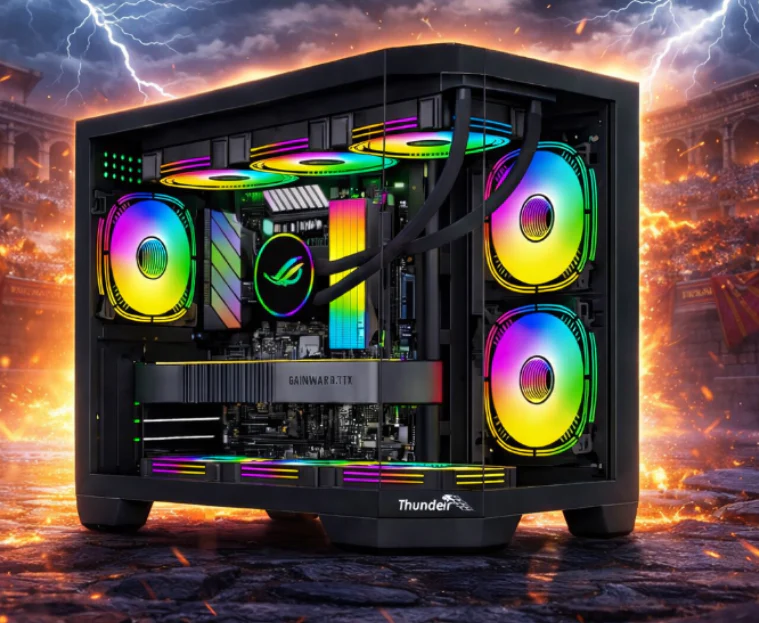 Thunder Casing Spartan With 4 ARGB Fan