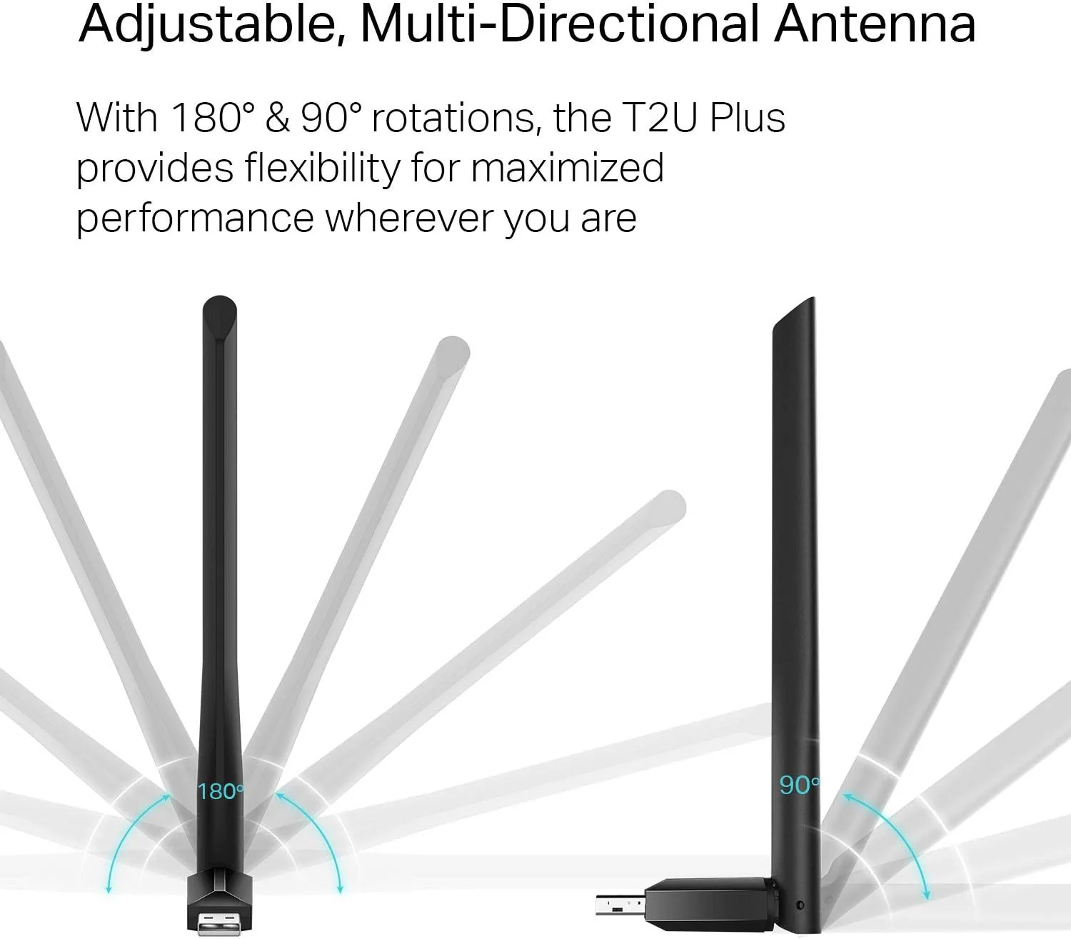 TP Link USB Adapter Archer T2U Plus AC600 Wireless Dual Band - Image 3