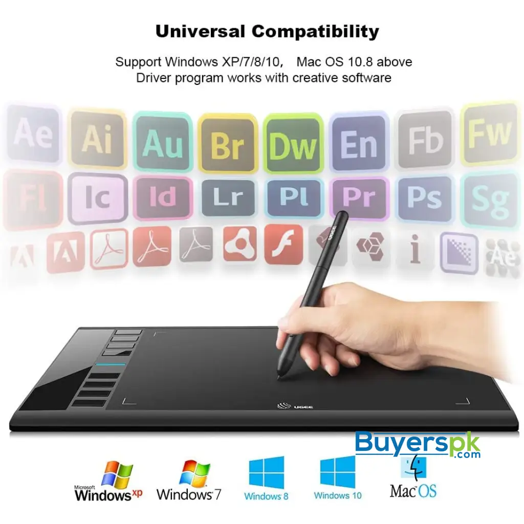 UGEE M708 Graphic Tablet 10X6 Inch - Image 5