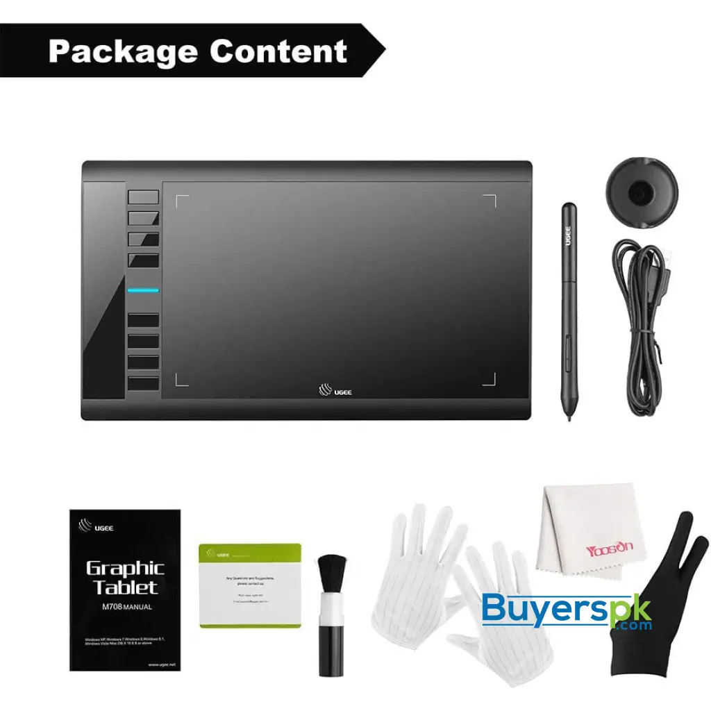 UGEE M708 Graphic Tablet 10X6 Inch - Image 7