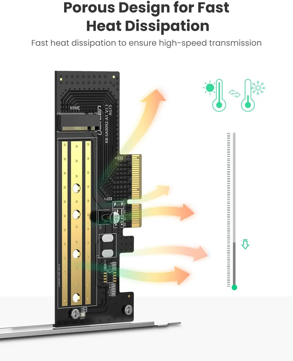 Ugreen Expansion Card M.2 NVMe To PCI-E 3.0x4 - Image 5