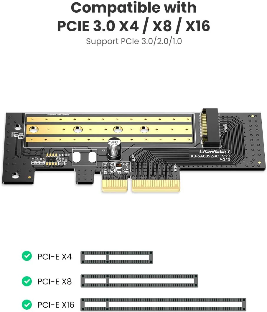 Ugreen Expansion Card M.2 NVMe To PCI-E 3.0x4 - Image 8