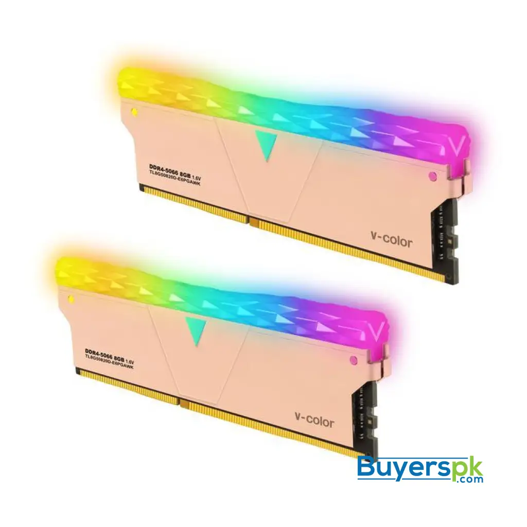 V-color Golden Armis Prism Pro Rgb 16gb (8gbx2) Ddr4 5066mhz Overclocking Memory - Image 3