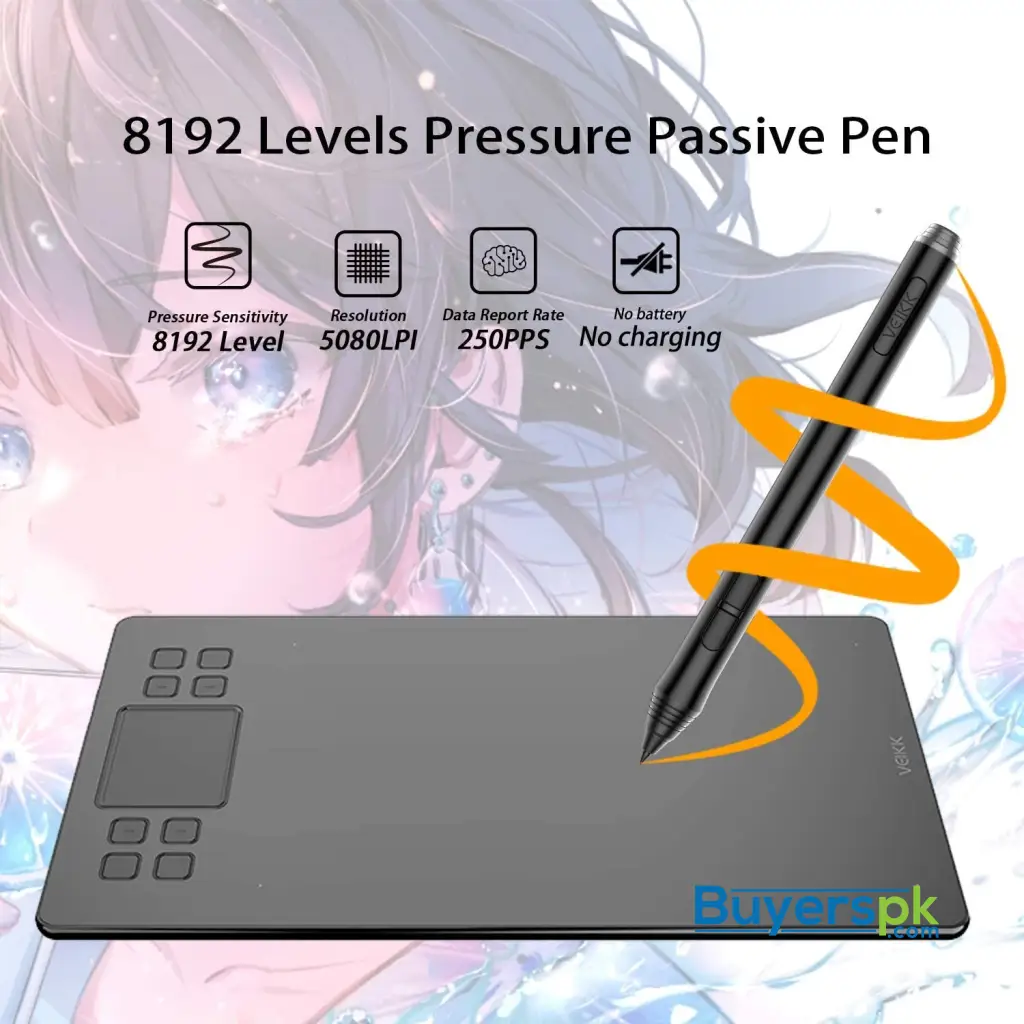 Veikk A50 Graphics Pen Tablet 10x6 Inch - Image 4