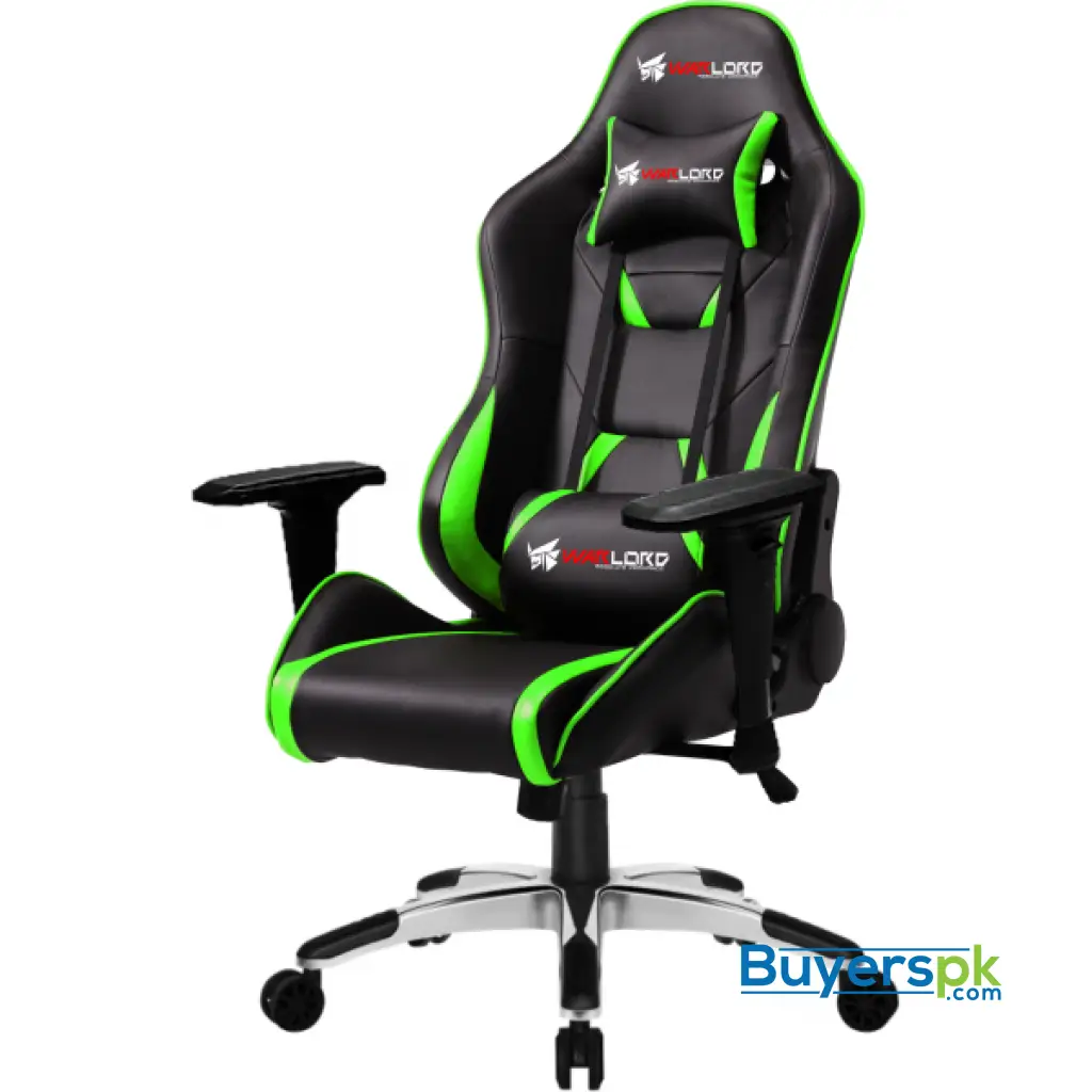 Warlord Phantom Gaming Chair - Black/green Phantom-green - Image 3