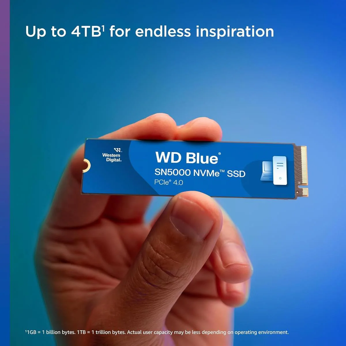 WD Blue M.2 NVME SSD SN5000 500GB Gen 4 Upto 5,000Mb/s - Image 2