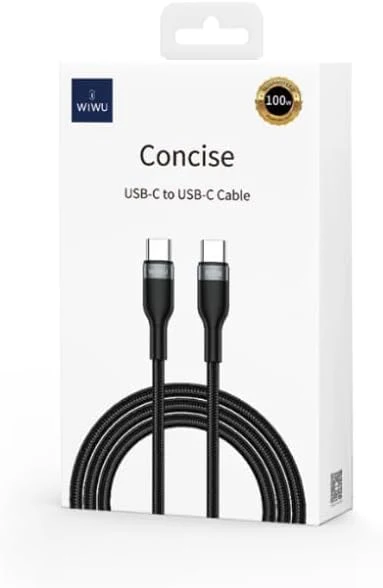 WIWU Charging Cable Wi-C017 Concise 100W Type-C To Type-C - Image 4