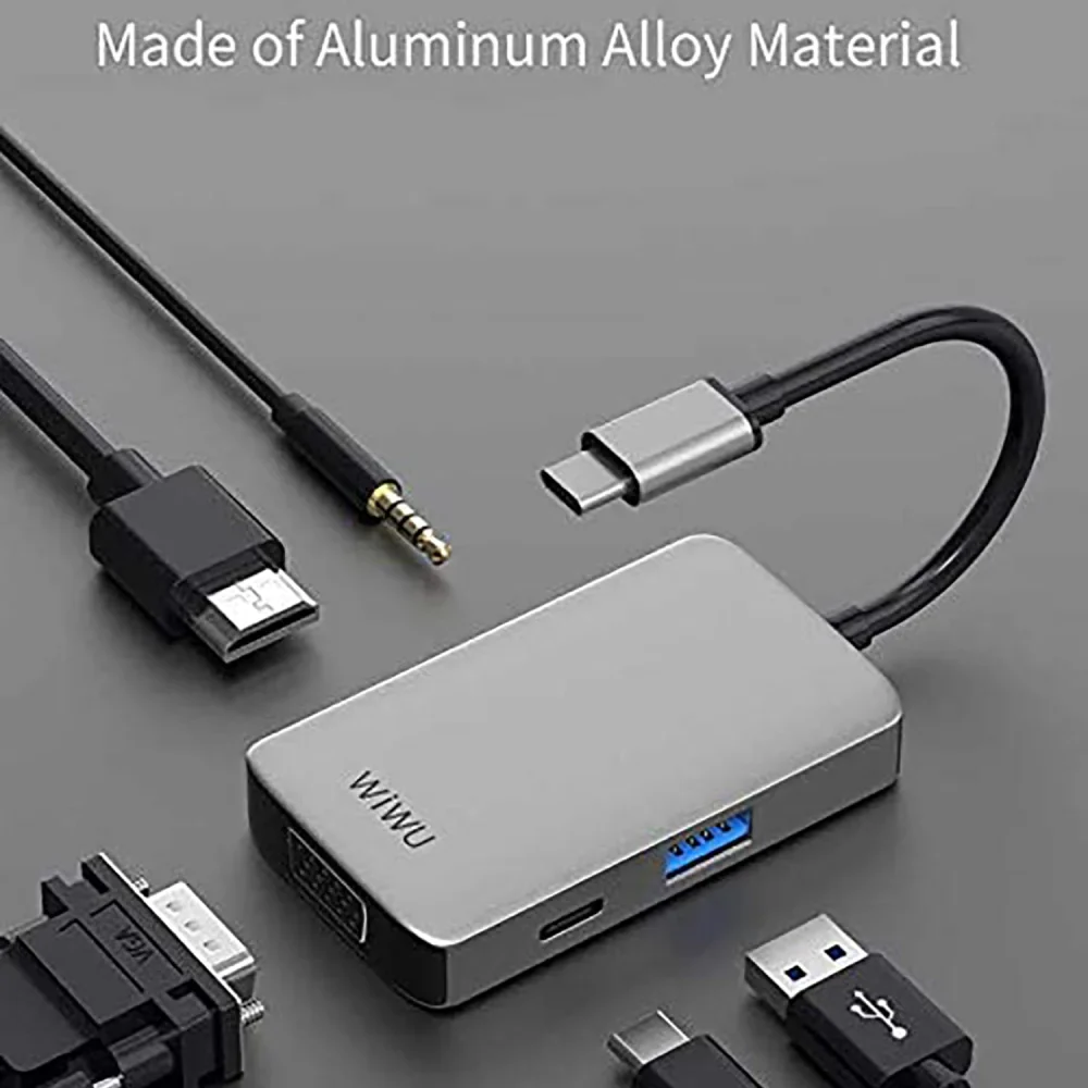 WIWU Converter 5 in 1 (513HVP) Type-C Hub - Image 2