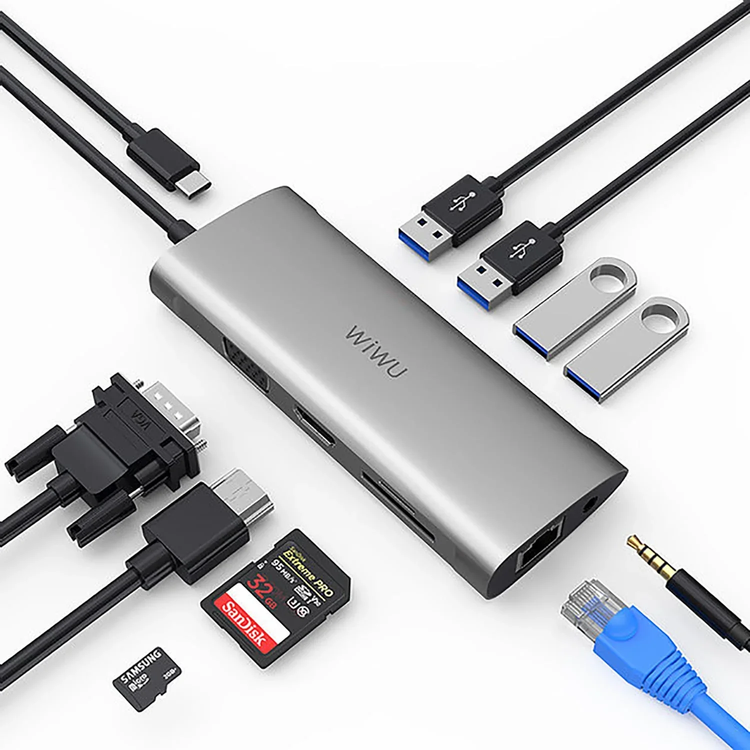 Wiwu Hub Alpha 11 in 1 Converter - Image 2