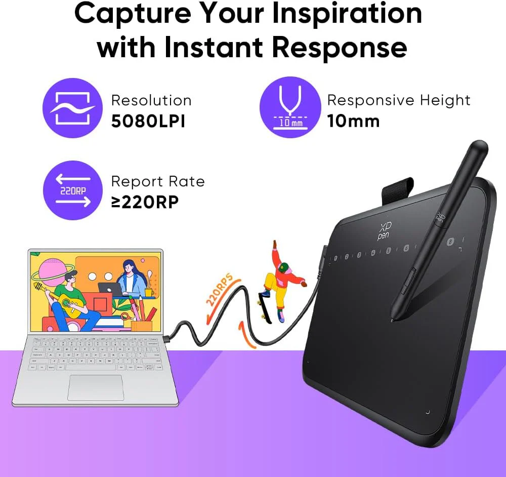 XP Pen Drawing Tablet Deco 640 Graphic Drawing Tablet - Image 3