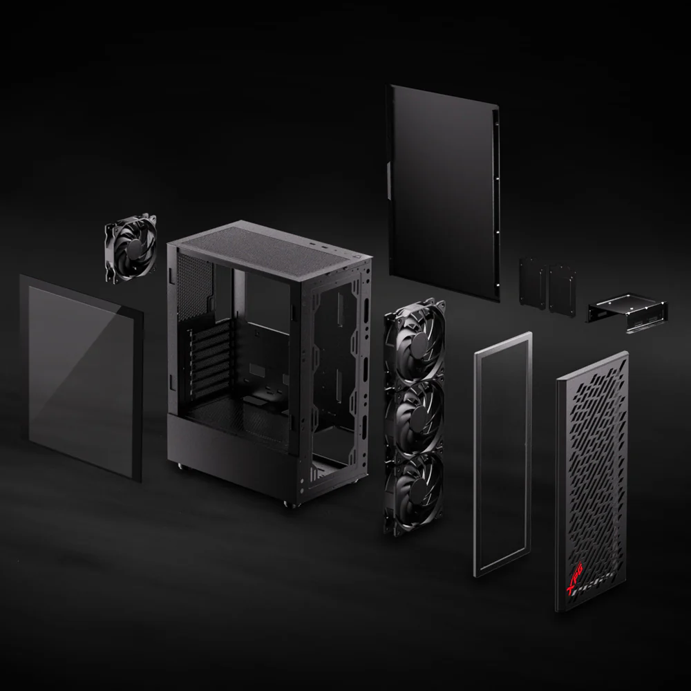 XPG Casing VALOR AIR Mid Tower Gaming Black - Image 3
