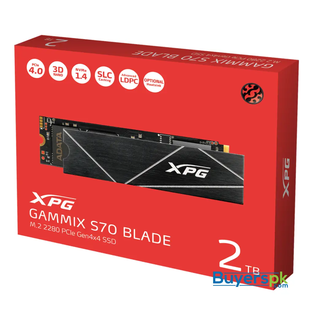 Xpg S70 Blade 2tb Pcie Gen4x4 M.2 2280 Solid State Drive - Image 3