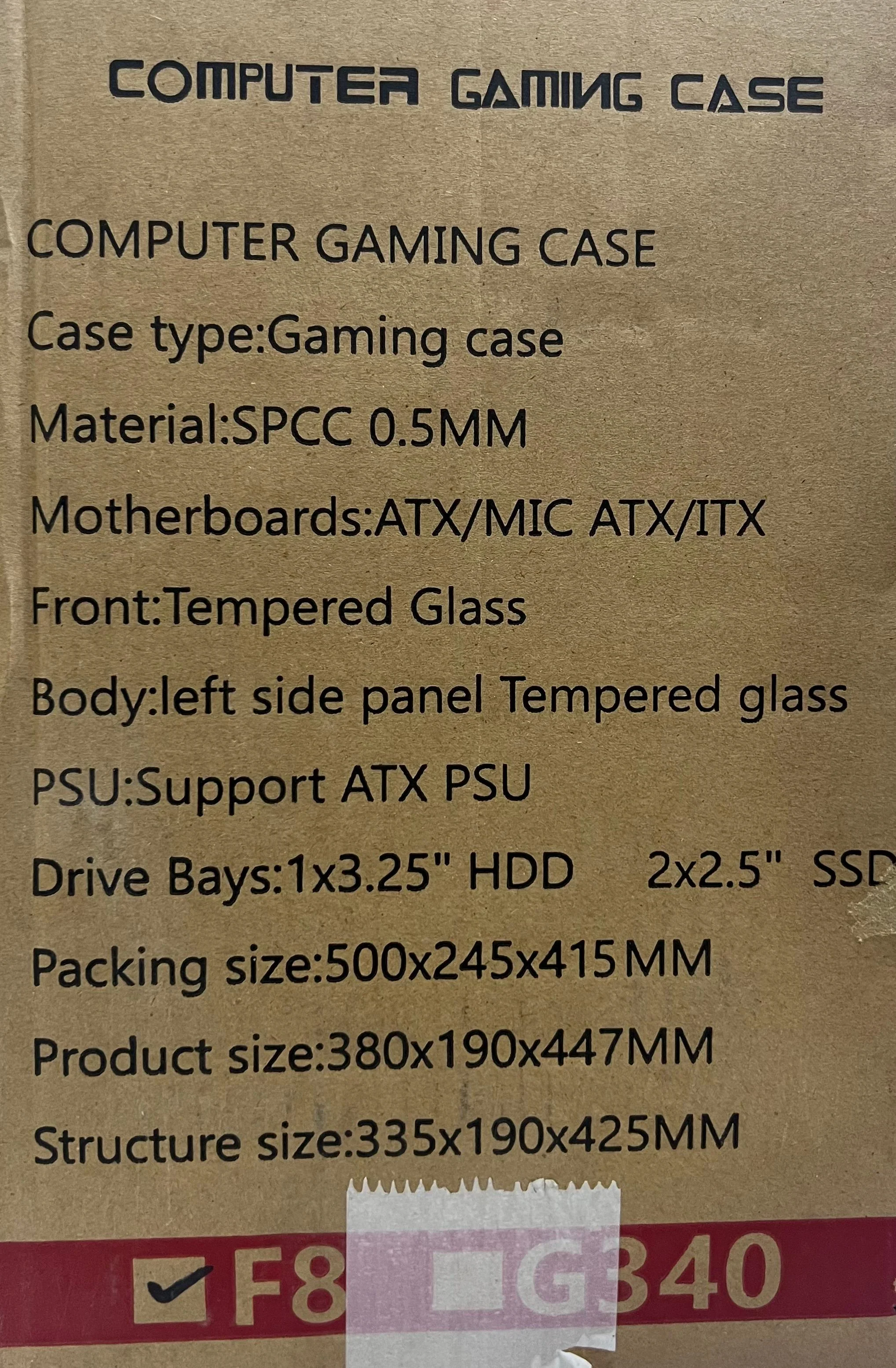 Xtech Casing F8 mid Tower white with 4 Rgb Fans - Image 6