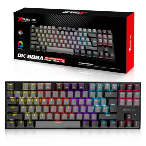 Xtrike Me Keyboard GK-989 A WIRED KEYBOARD TKL MECHANICAL GAMING - Image 2