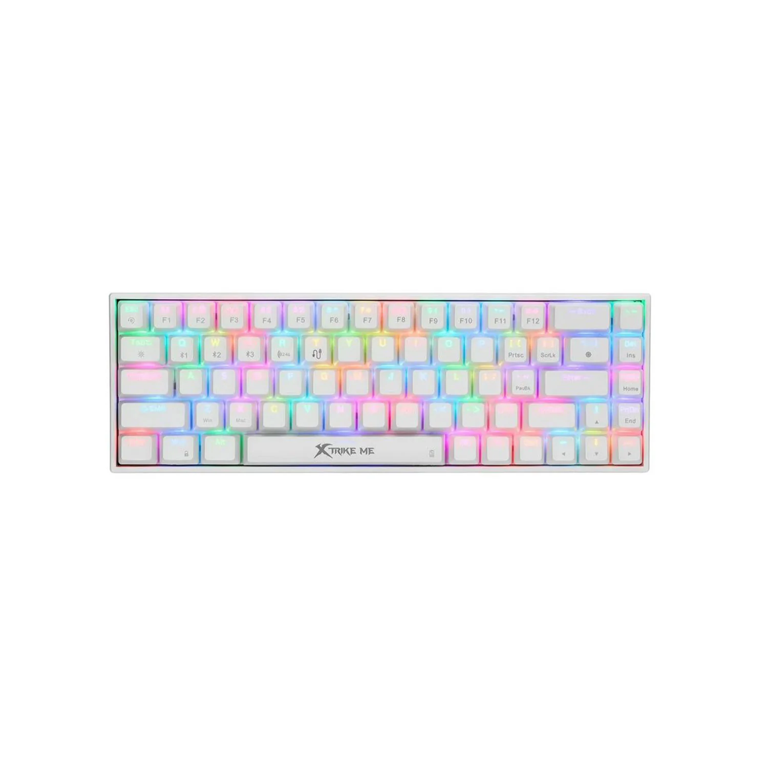 Xtrike Me Keyboard Gk-995w White 68 Keys Tri Mode Gaming Mechanical White - Image 3
