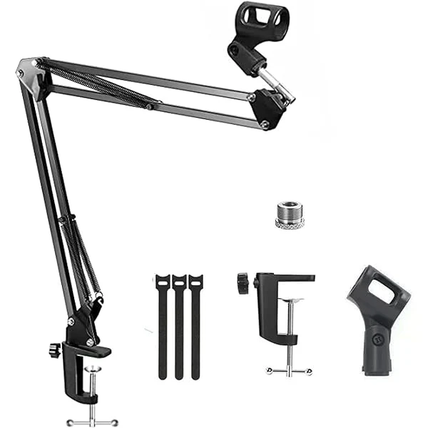 Xtrike Me MICROPHONE STAND SYGA 35 METAL CANTILEVER DESKTOP UNIVERSAL CAPACITOR WHEAT (BLACK) - Image 2