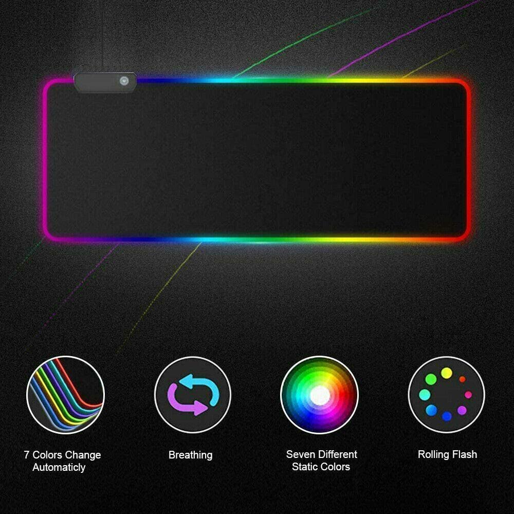 Xtrike Me Mouse Pad Rgb Large (800×300×4mm) With Non-slip Rubber Base Soft Pad - Image 3
