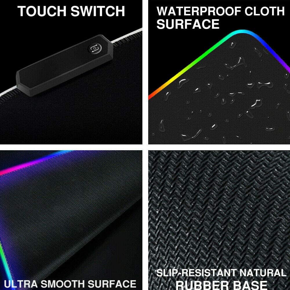 Xtrike Me Mouse Pad Rgb Large (800×300×4mm) With Non-slip Rubber Base Soft Pad - Image 4