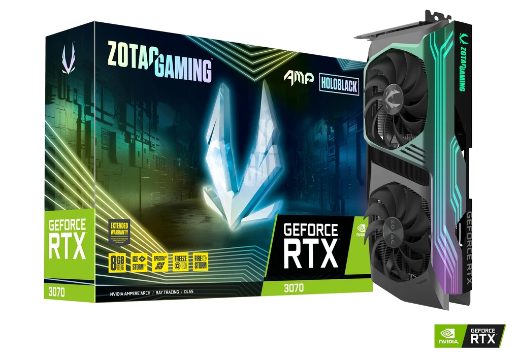 Zotac Graphic Card RTX 3070 8GB AMP HOLO Used
