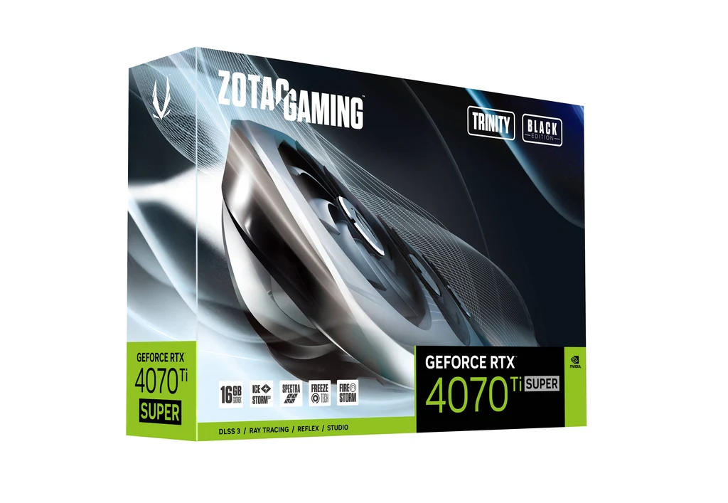 Zotac Graphic Card RTX 4070 Ti Super 16GB Trinity Black