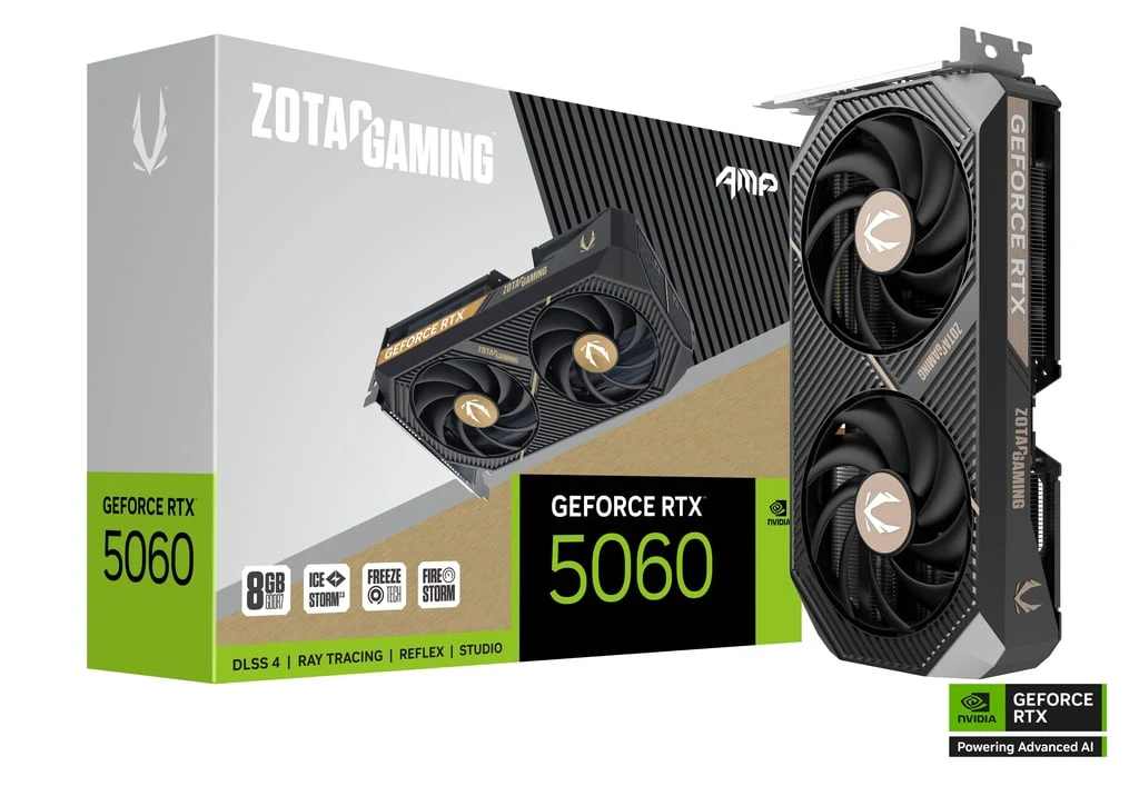 ZOTAC Graphic Card RTX 5060 8GB AMP