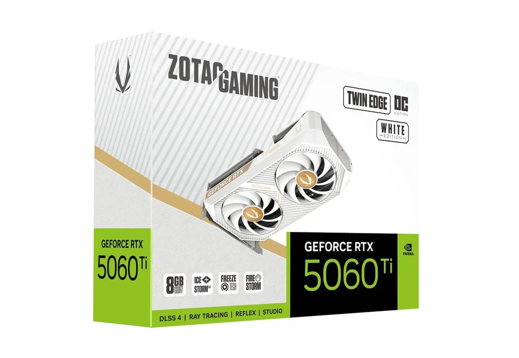 Zotac Graphic Card RTX 5060 Ti 8GB Twin Edge OC White Edition - Image 7